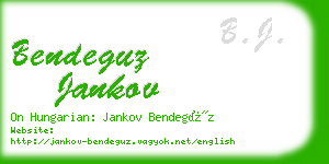 bendeguz jankov business card